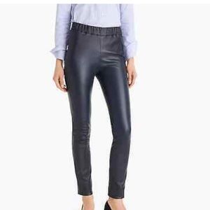J Crew collection leather leggings